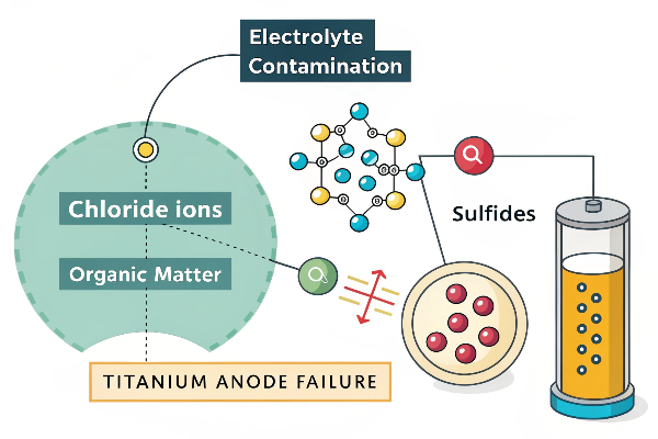 electrolyte contamination