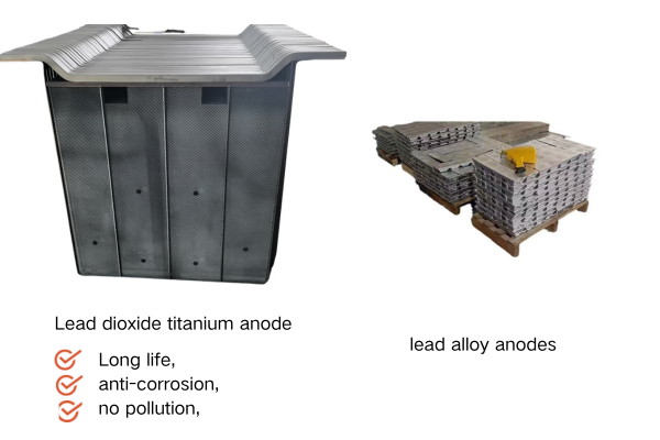 Titanium anodes vs lead alloy anodes