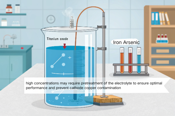 High concentrations of impurities require pretreatment