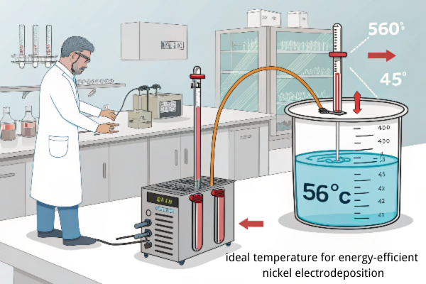 Temperature control system for electrowinning